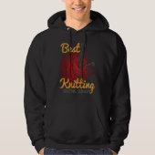 Best Knitting Mom Ever Knitting Knitter Mother Hoodie (Voorkant)