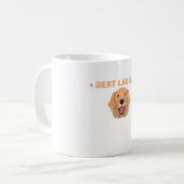 Best Lab Dad Yellow Labrador Retriever Koffiemok (Voorkant links)