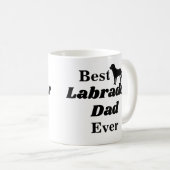 Best Labrador Dad Ever Coffee Mok (Voorkant rechts)