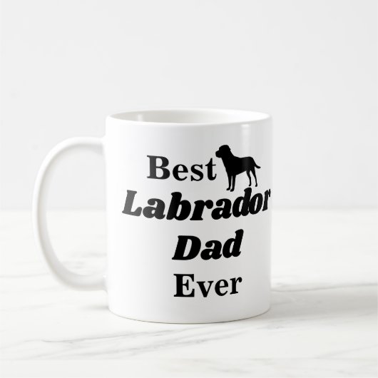 Best Labrador Dad Ever Coffee Mok (Links)