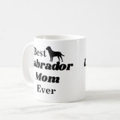 Best Labrador Mam Ever Coffee Mok (Voorkant links)