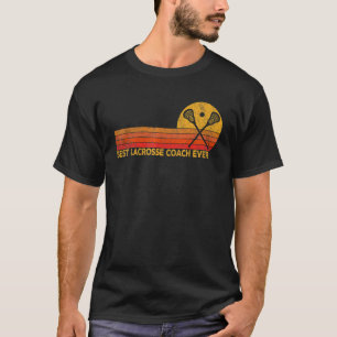 Best Lacrosse Coach Ever Lacrosse Team Coach Retro T-shirt