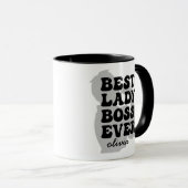 Best Lady Boss Ever - Mok voor aangepaste naam (Voorkant rechts)