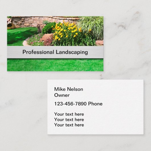 Best Landscaping Modern Visitekaartje (Voorkant / Achterkant)