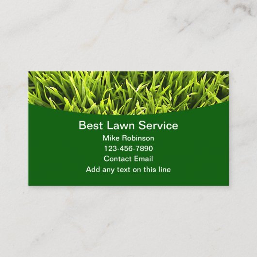 Best Lawn Care Service Visitekaartjes (Voorkant)