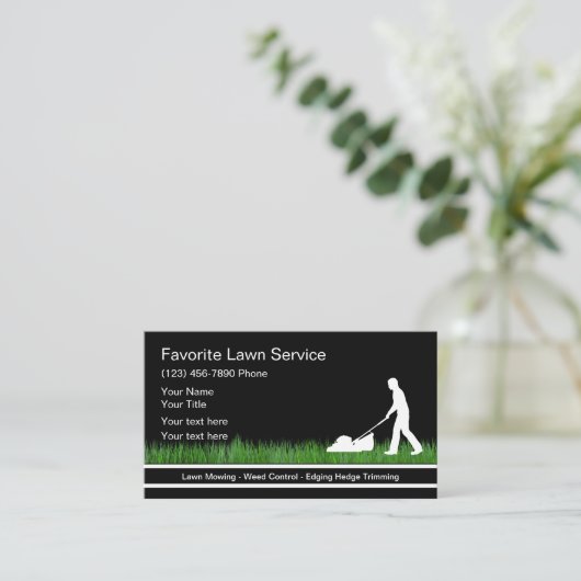 Best Lawn Services Visitekaartjes (Staand voorkant)