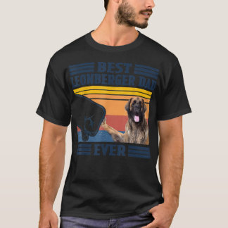 Best Leonberger Dad Ever  Vintage Father Day Chris T-shirt