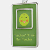 Best leraar Happy Apple Custom Ornament (Links)