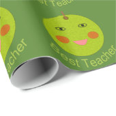 Best leraar Happy Apple-pakpapier Cadeaupapier (Rol Hoek)