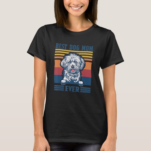Best Lhasa Apso Mam Ever Dog Moederdag T-shirt (Voorkant)