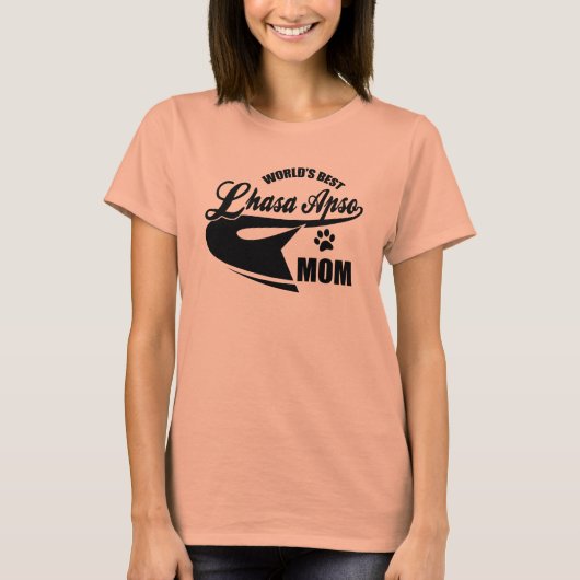 Best Lhasa Apso Mam ter wereld T-shirt (Voorkant)