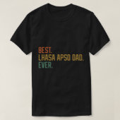 Best Lhasa Apso Pap Ever Hondenras Vaderdag Ca T-shirt (Design voorkant)