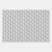 Best Life Ever Black and White Typography Fun Inpakpapier Vel (Voorkant 2)