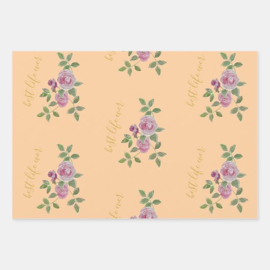 Best life ever Customize  Inpakpapier Vel (Voorkant 2)