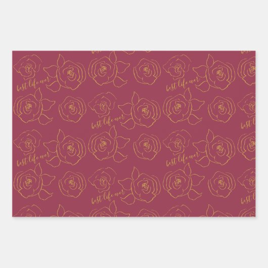 Best life ever Customize  Inpakpapier Vel (Voorkant)