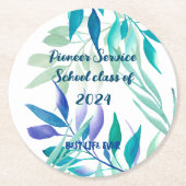 Best Life Ever - Pioneer School  Ronde Kartonnen Onderzetter (Voorkant)