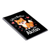 Best life with Akita Tank Top Notitieboek (Rechterzijde)
