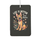 Best life with Dutch Shepherd Tank Top Luchtverfrisser (Voorkant)