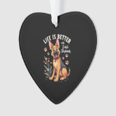 Best life with Dutch Shepherd Tank Top Ornament (voorkant)