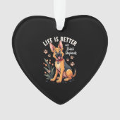 Best life with Dutch Shepherd Tank Top Ornament (voorkant)