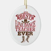 Best Line Dance Teacher Ever Keramisch Ornament (Rechts)