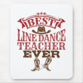 Best Line Dance Teacher Ever Muismat (Voorkant)