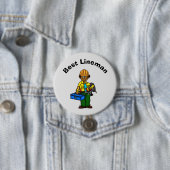 Best Lineman Button - Tanned Male of Black African (In situ)