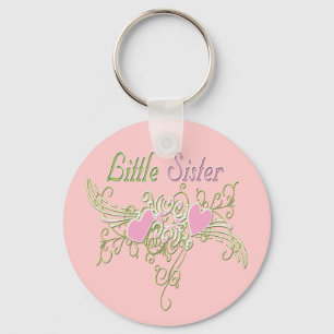 Best Little Sister Swirling Hearts Sleutelhanger