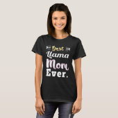 Best Llama Mam Ever T-shirt (Voorkant volledig)