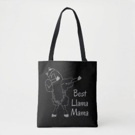 BEST LLAMA MAMA grappig idee van moederdag Tote Bag
