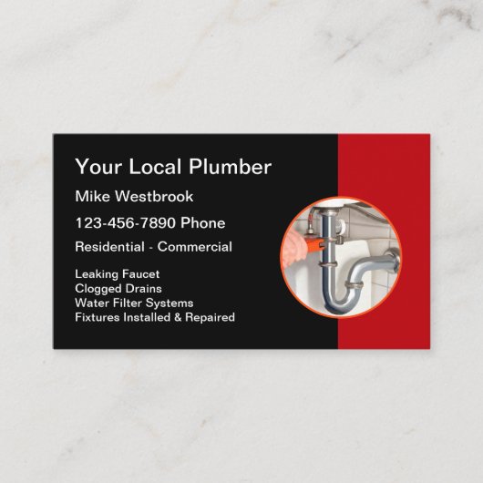 Best Local Plumbing Service-Visitekaartjes Visitekaartje (Voorkant)