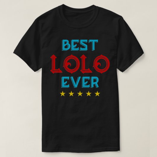 Best Lolo Ever Filipino Grandpa T-shirt (Design voorkant)