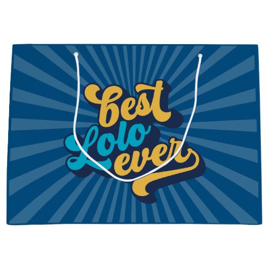 Best Lolo Ever Vaderdag Groot Cadeauzakje (Voorkant)