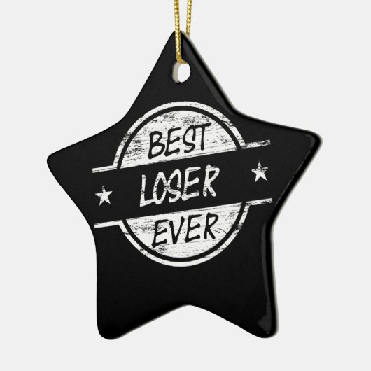 Best Loser Ever White Keramisch Ornament (Links)