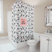 Best Love Gift Shower Curtain Wedding Heart Sketch Douchegordijn (In situ)