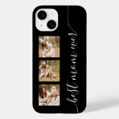 Best Ma Ever Photo Afbeelding Elegant Script Black Case-Mate iPhone Case (Achterkant)