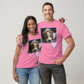 Best Ma Ever Pink Text Pet Beagle Dog Foto T-shirt (Unisex)