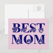 Best Ma USA Flag Text Briefkaart (Voorkant / Achterkant)