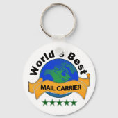 Best Mail Carrier ter wereld Sleutelhanger (Voorkant)