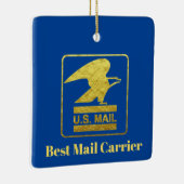 Best Mailman Kerstversiering Keramisch Ornament (Rechts)