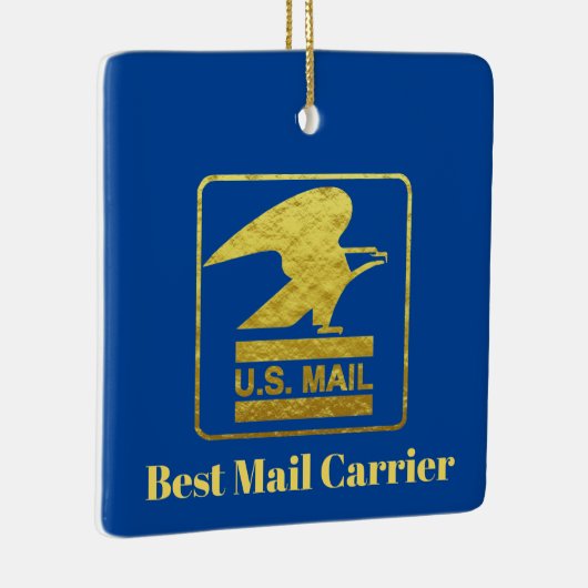 Best Mailman Kerstversiering Keramisch Ornament (Rechts)