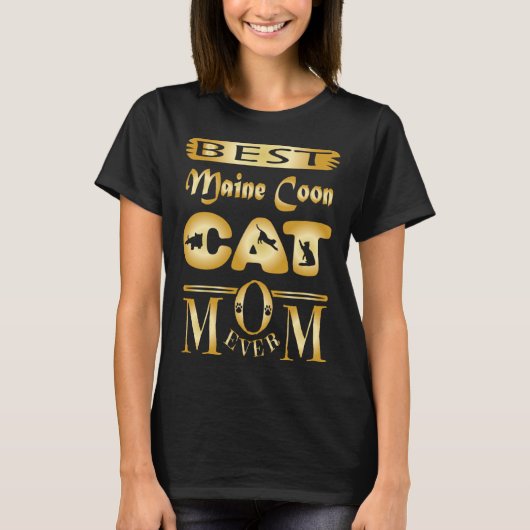 Best Maine Coon Cat Mom Ever Maine Coon Unique T-shirt (Voorkant)