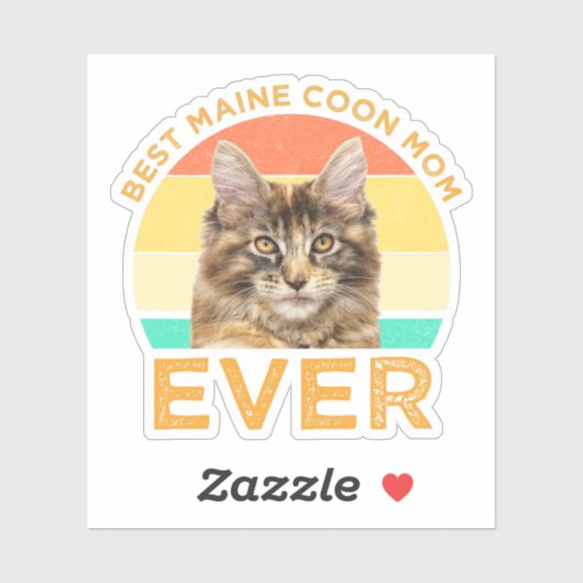 Best Maine Coon Mam Ever Sticker (Vel)