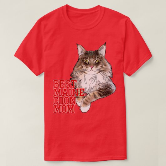 Best Maine Coon mama Funny Cat T-shirt (Design voorkant)