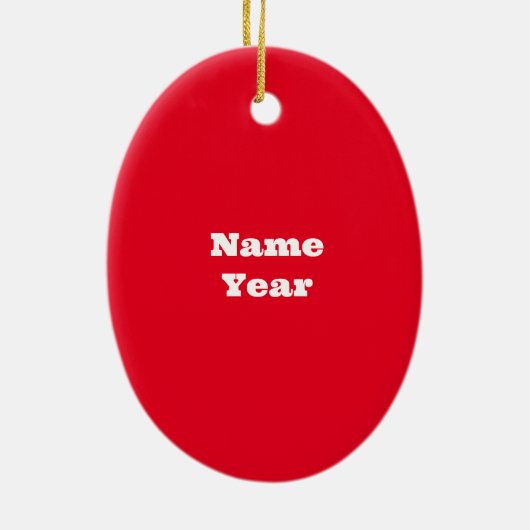 Best Male Baker kerstversiering Keramisch Ornament (Achterkant)