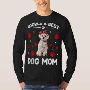Best Maltese Dog Mam Moederdag ter wereld T-shirt