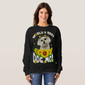 Best Maltese Dog Mam Moederdag ter wereld Trui (Voorkant volledig)