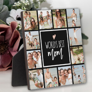 Best Mam 12 Photo Collage Plaque Fotoplaat