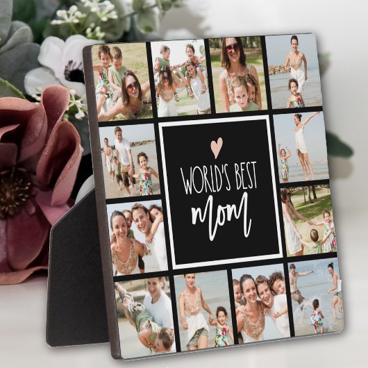 Best Mam 12 Photo Collage Plaque Fotoplaat