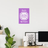 BEST MAM aangepaste monogram poster (Thuiskantoor)